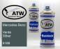 Preview: Mercedes-Benz, Verde Silber, 6188: 400ml Sprühdose + 400ml Klarlack - Set, von ATW Autoteile West.